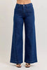Judy Blue High-Waisted Retro Wide Jeans with Patch Pkts & Twisted Seams  Style Ratio