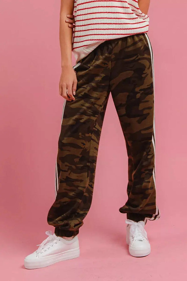 BiBi Side Lines Camouflage Track Pants  Style Ratio
