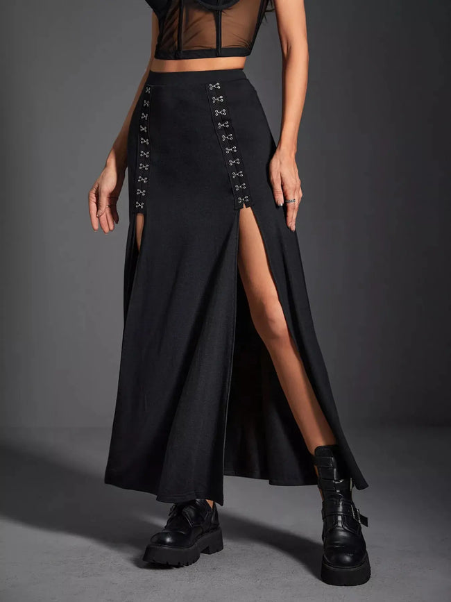 High Waist Slit Skirt  Style Ratio