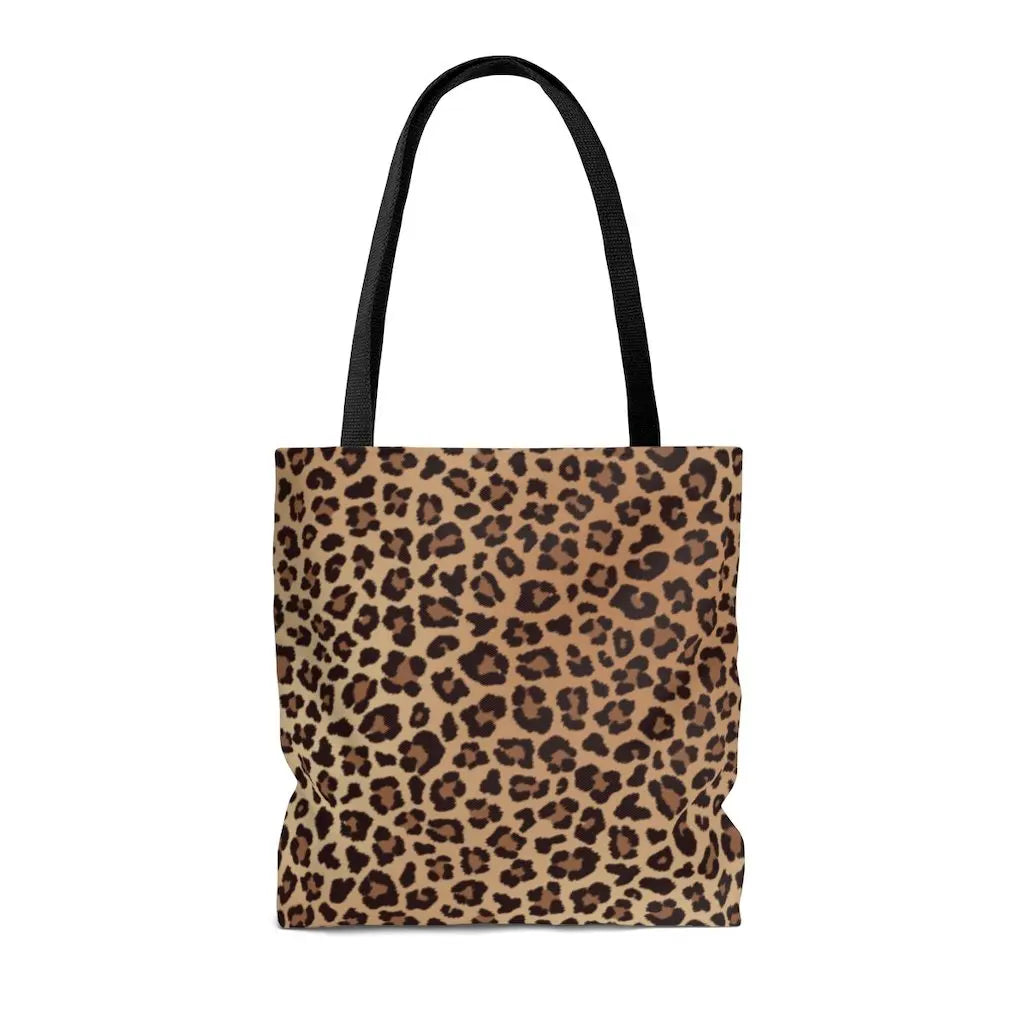 Leopard Print Animal Tote Bag Yellow Pandora