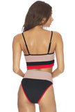 Color Block Spaghetti Strap Two-Piece Swimsuit  Style Ratio