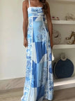 Bow Cutout Back Square Neck Maxi Dress  Style Ratio
