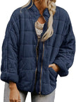 Quilted Zip Up Outerwear  Style Ratio