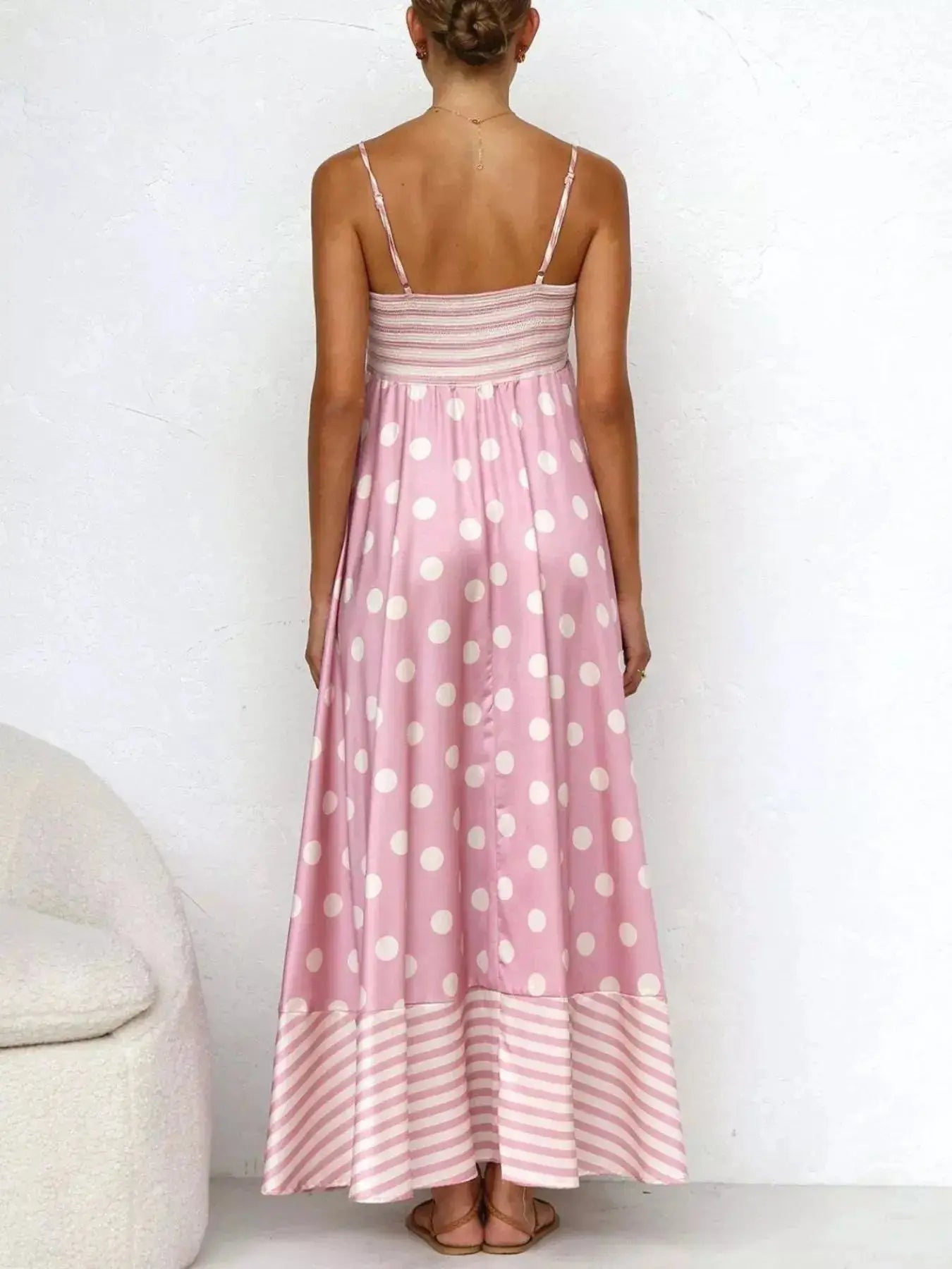 Printed Spaghetti Strap Maxi Dress  Style Ratio