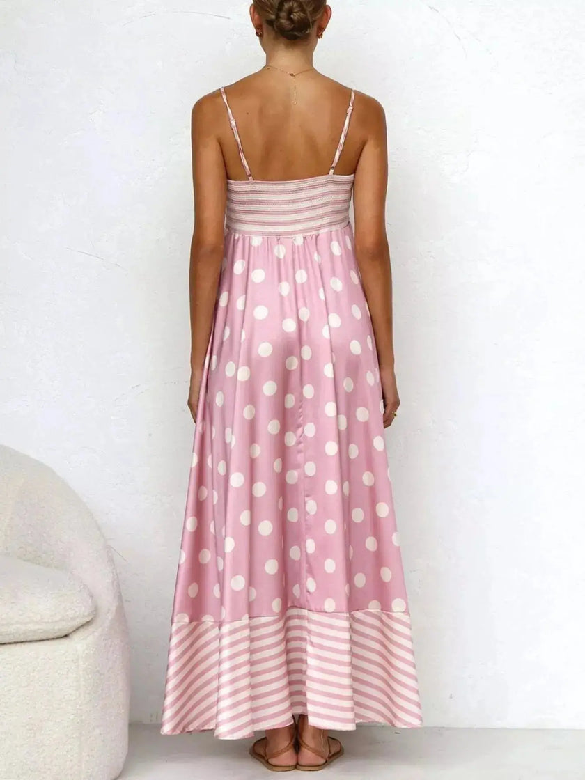 Printed Spaghetti Strap Maxi Dress  Style Ratio