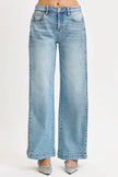 RISEN Mid Rise Wide Barrel Transferable Leg Snap Jeans  Style Ratio