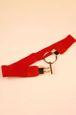 Circle Shape Buckle Zinc Alloy Buckle PU Leather Belt  Style Ratio