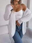 Chunky Knit Open Front Cardigan with Pockets  Style Ratio