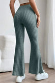 Basic Bae Full Size Ribbed High Waist Flare Pants  Style Ratio