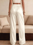 Lace Waist Wide Leg Pants  Style Ratio