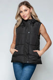 Snobbish Snap and Zip Closure Hooded Coat  Style Ratio