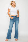 bytos Full Size Cat's Whiskers Mid Rise Bootcut Jeans  Style Ratio