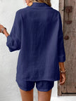 Button Detail Top and Shorts Set  Style Ratio