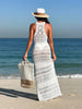 Crochet Sleeveless Split Cover-Up  Style Ratio