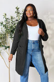 Basic Bae Full Size Hooded Sweater Cardigan  Style Ratio
