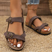 Buckled Strap Sandals  Style Ratio