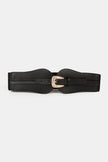 Wide Elastic Belt with Alloy Buckle  Style Ratio