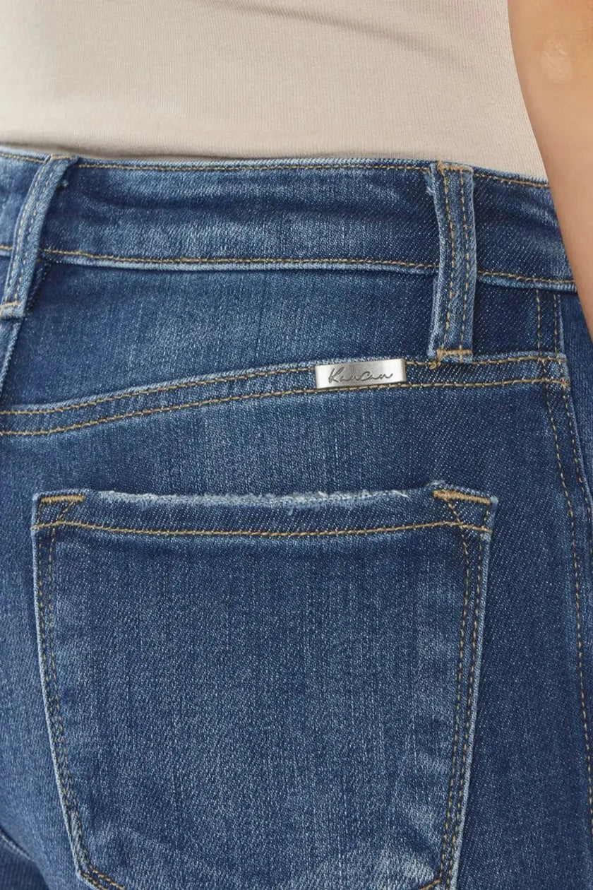 Kancan Raw Hem High Waist Cropped Jeans  Style Ratio