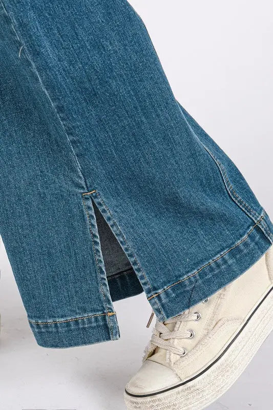 Mittoshop Wide Leg Denim Jeans  Style Ratio