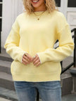 Bow-Back Round Neck Sweater  Style Ratio