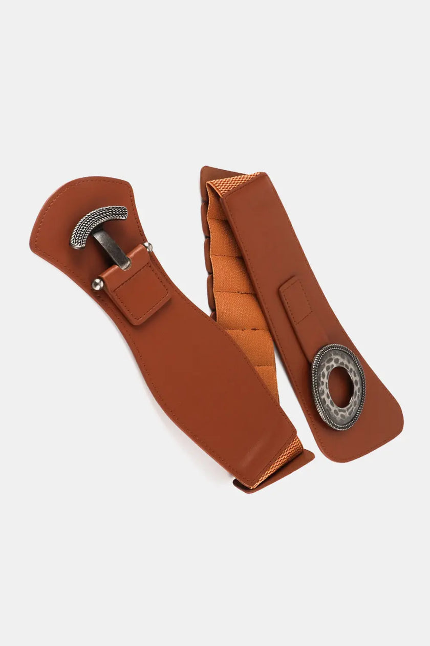 Retro Elastic Wide Belt  Style Ratio