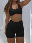 Halter Neck Cami and Shorts Active Set  Style Ratio