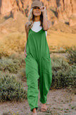 Double Take V Neck Sleeveless Jumpsuit with Pockets  Style Ratio