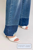 Judy Blue Raw Hem High Waist Column Straight Jeans  Style Ratio