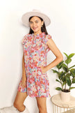 Double Take Floral Tie Neck Cap Sleeve Dress  Style Ratio