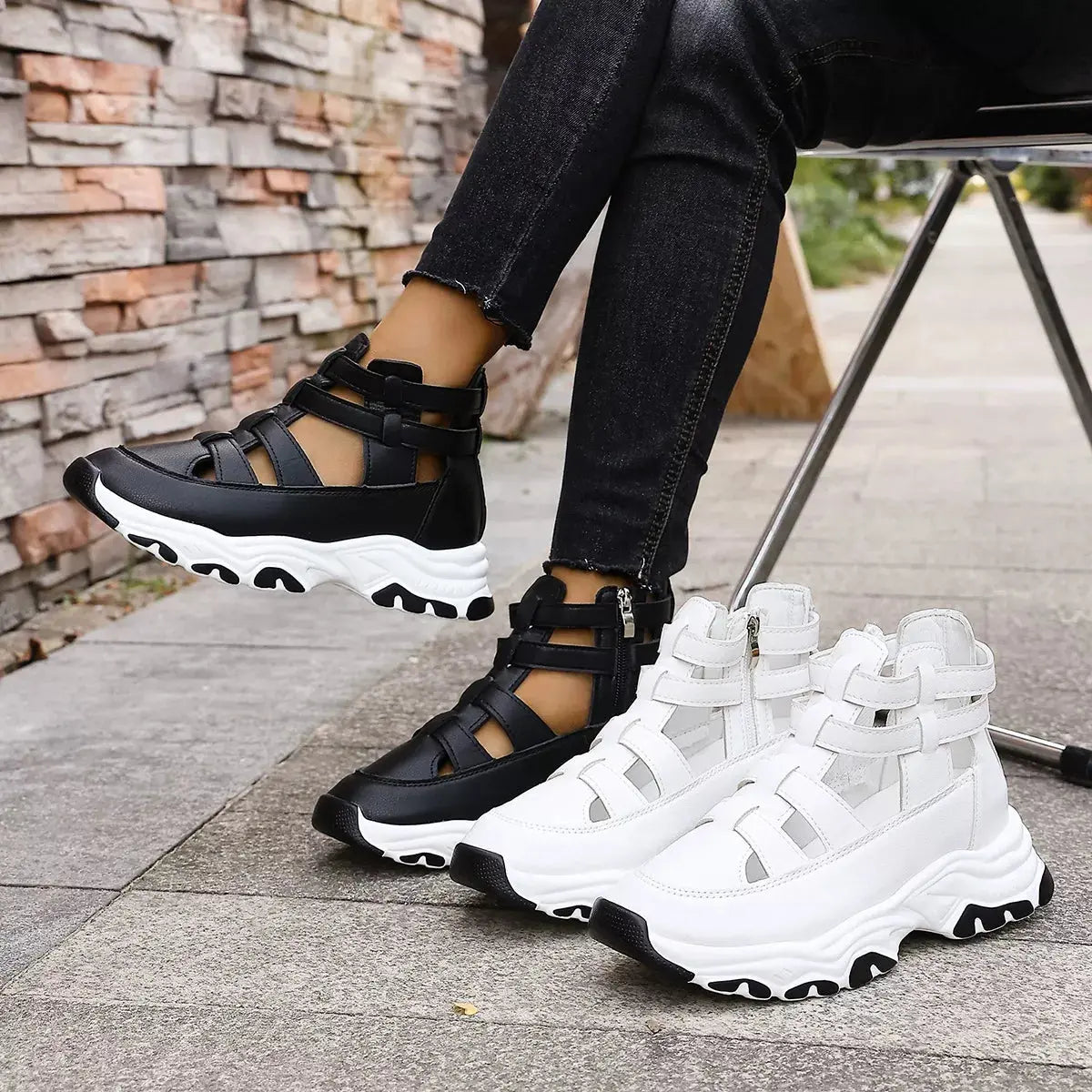Cutout Platform Sneakers  Style Ratio