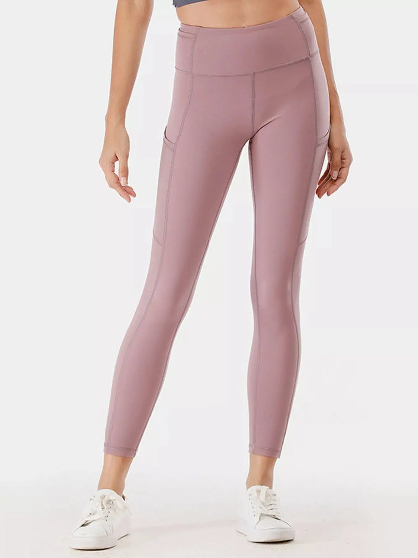 Full Size High-Waisted Active Leggings with Pockets  Style Ratio