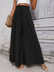 Frill Wide Leg Pants  Style Ratio
