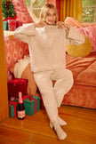 BiBi Two Tone Rib Textured Knit Collared Top with Zip Up  Style Ratio