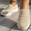 Mesh Round Toe Platform Slip-Ons  Style Ratio
