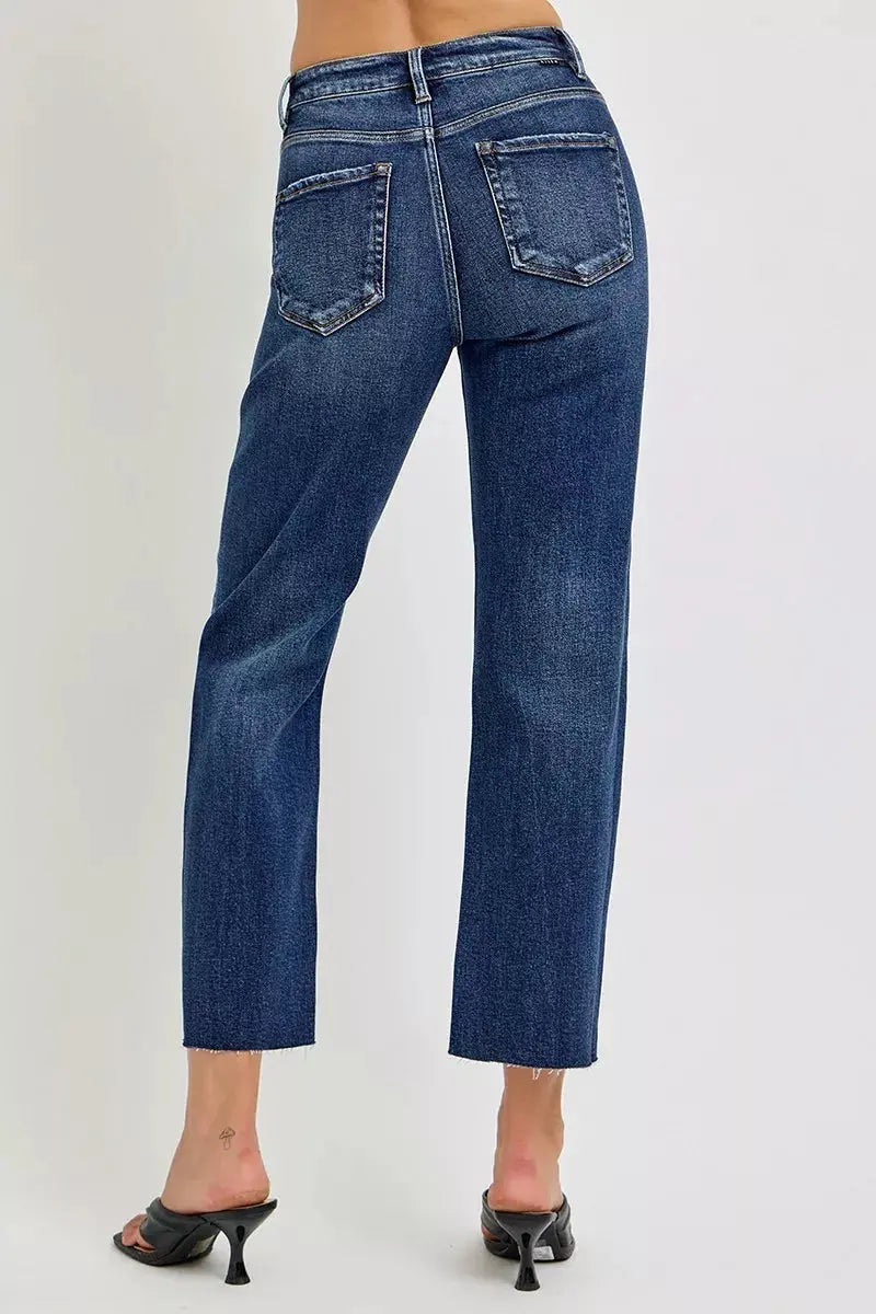 RISEN High Rise Slim Barrel Jeans  Style Ratio