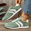 Striped Lace-Up Casual Sneakers  Style Ratio