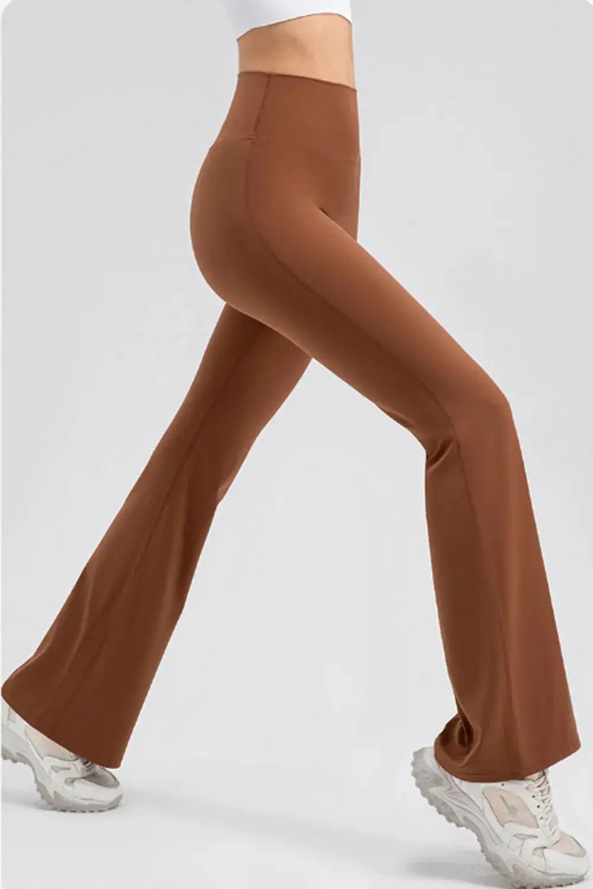 Wide Waistband High Waist Bootcut Active Leggings  Style Ratio
