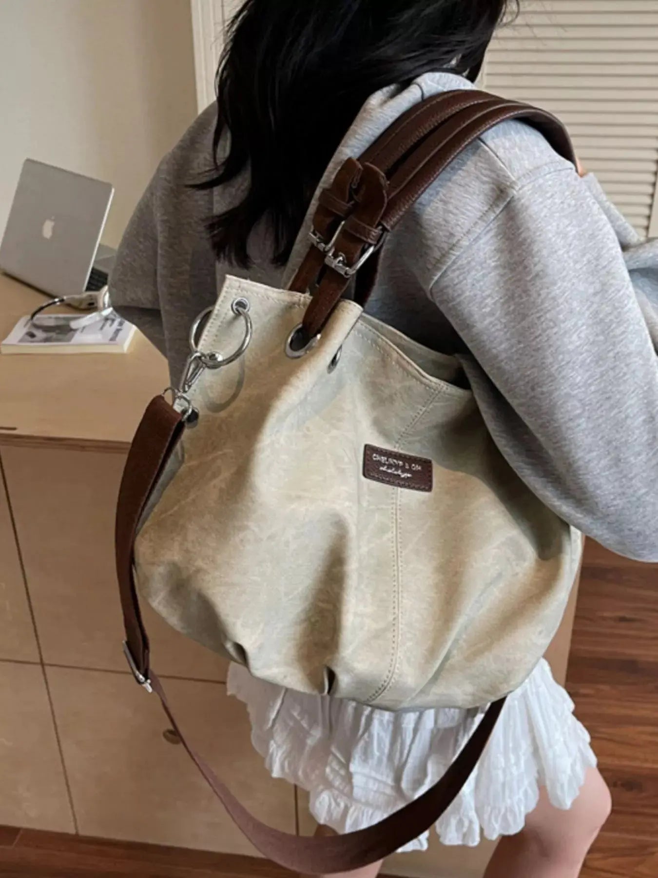 Vintage Adjustable Strap Crossbody Bag  Style Ratio