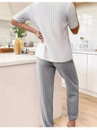 Heart Ribbed Knit Top and Pants Lounge Set  Style Ratio