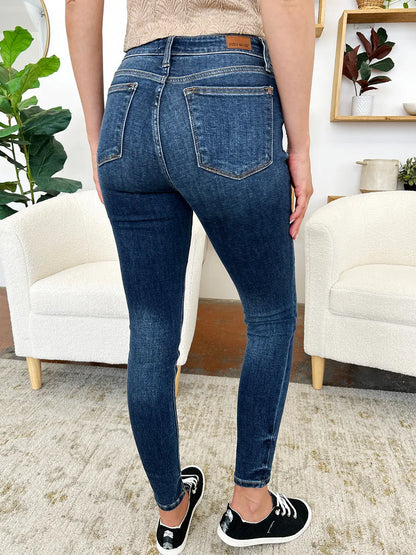Judy Blue Classic Handsand Skinny Jeans Trendsi
