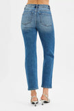 RISEN Tummy Control High Rise Crop Straight Jeans  Style Ratio