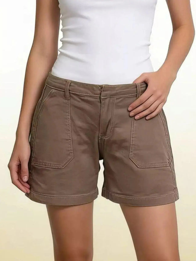 Pocketed Denim Shorts  Style Ratio