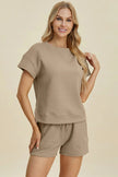 Double Take Short Sleeve Top and Shorts Set  Style Ratio