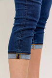 Judy Blue High Waist Capri Jeans with Single Cuff  Style Ratio