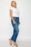 bytos Full Size Cat's Whiskers Mid Rise Ankle Jeans  Style Ratio