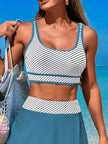 Scoop Neck Top and Skort Swim Set  Style Ratio