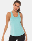 Full Size Scoop Neck Wide Strap Active Tank  Style Ratio