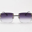 Rimless Gradient Tinted Sunglasses  Style Ratio