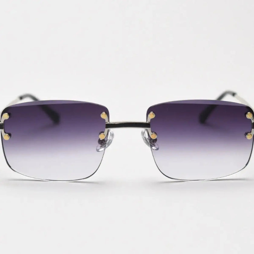 Rimless Gradient Tinted Sunglasses  Style Ratio