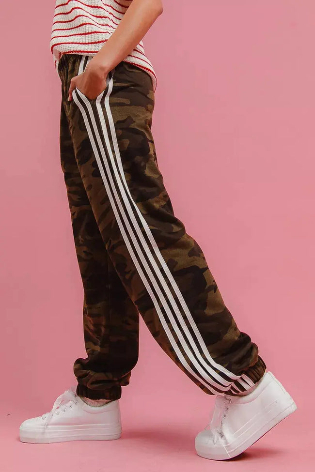 BiBi Side Lines Camouflage Track Pants  Style Ratio
